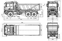 Самосвал с задней разгрузкой 65959-940002-CA (6x6)