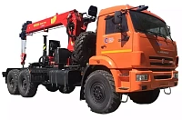 Седельный тягач с КМУ 659102-117241-50 (6x6)