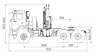 Седельный тягач с КМУ 659102-11737А-48 (6x6)