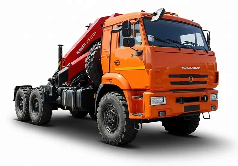 Седельный тягач с КМУ 659102-11737А-48 (6x6)