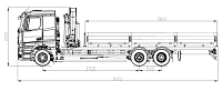 Бортовой автомобиль с КМУ 7590-118444-49 (6x2-2)